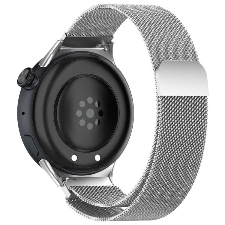 For vivo Watch 3 Milan Magnetic Steel Mesh Watch Band(Silver)