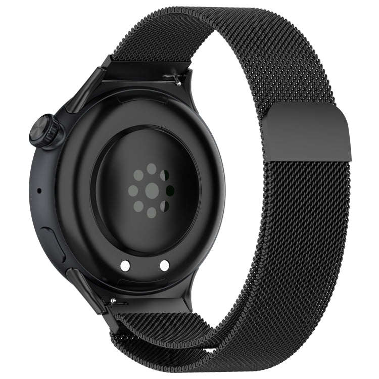For vivo Watch 3 Milan Magnetic Steel Mesh Watch Band(Black)