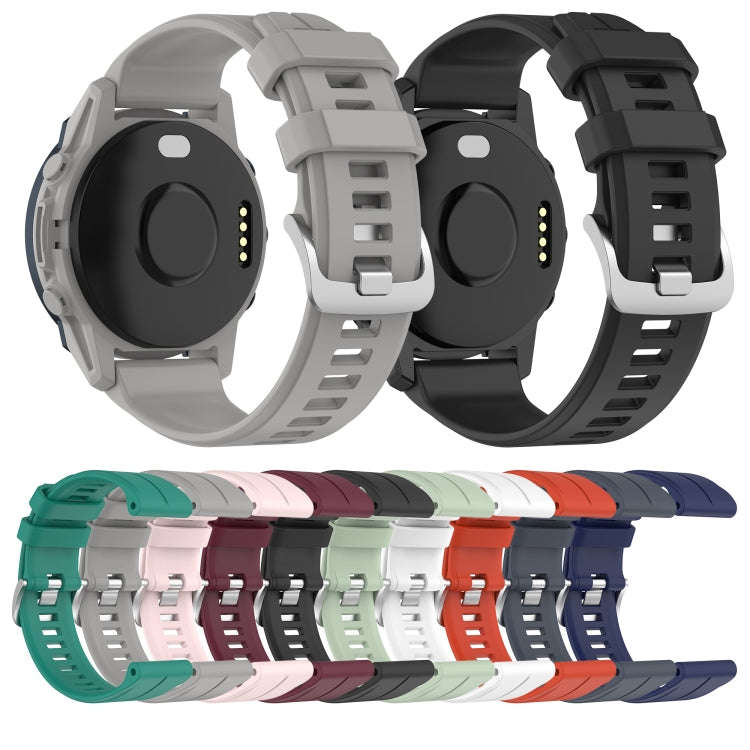 For Garmin  Instinct 2 Solar Solid Color Sports Silicone Watch Band(Red)