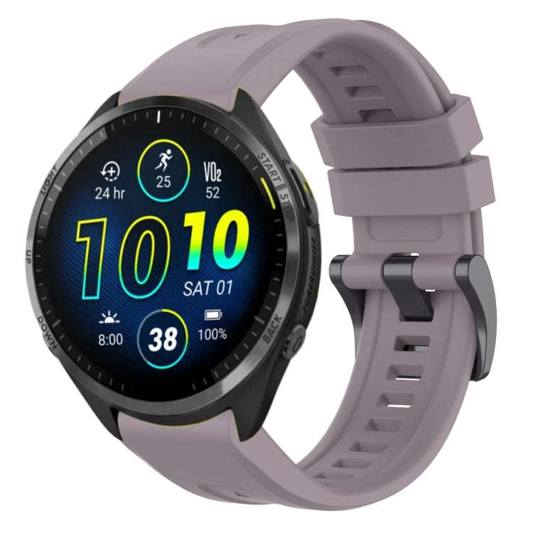 For Garmin Forerunner 965 / 955 / 945 / 935 Solid Color Black Buckle Silicone Quick Release Watch...