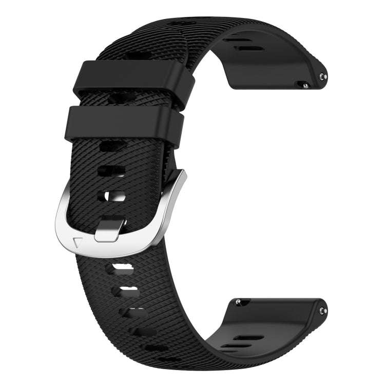 For Garmin D2 Air X10 43mm Cross Texture Silicone Watch Band(Black)