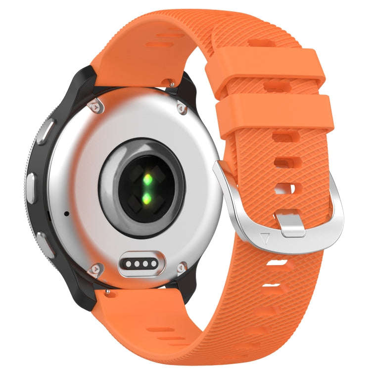 For Garmin D2 Air X10 43mm Cross Texture Silicone Watch Band(Orange)