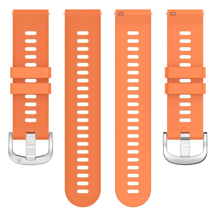 For Garmin D2 Air X10 43mm Cross Texture Silicone Watch Band(Orange)