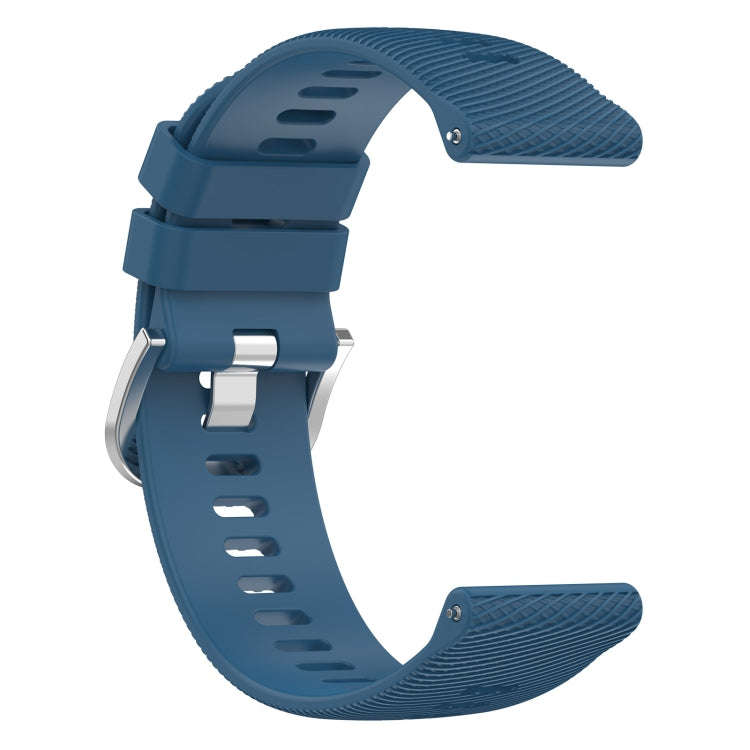 For Garmin D2 Air X10 43mm Cross Texture Silicone Watch Band(Midnight Blue)