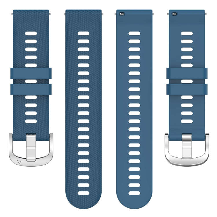 For Garmin D2 Air X10 43mm Cross Texture Silicone Watch Band(Midnight Blue)