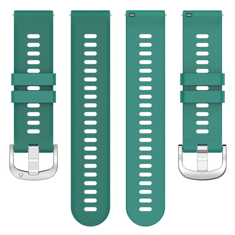 For Garmin D2 Air X10 43mm Cross Texture Silicone Watch Band(Green)