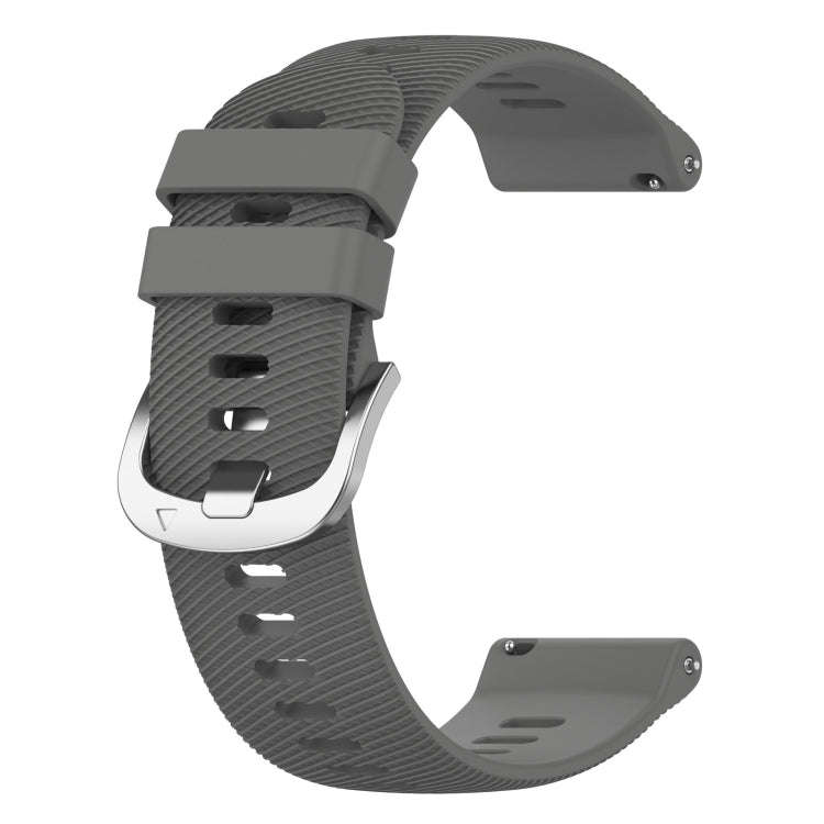 For Garmin D2 Air X10 43mm Cross Texture Silicone Watch Band(Dark Gray)