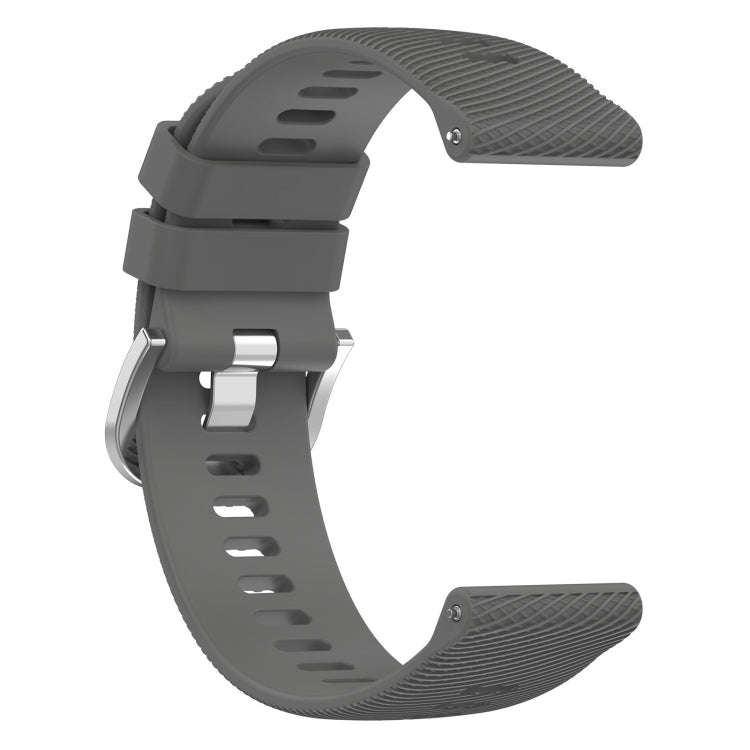 For Garmin D2 Air X10 43mm Cross Texture Silicone Watch Band(Dark Gray)