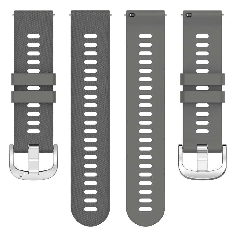 For Garmin D2 Air X10 43mm Cross Texture Silicone Watch Band(Dark Gray)