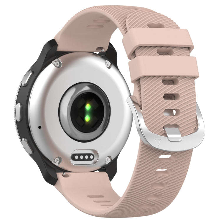 For Garmin D2 Air X10 43mm Cross Texture Silicone Watch Band(Pink)