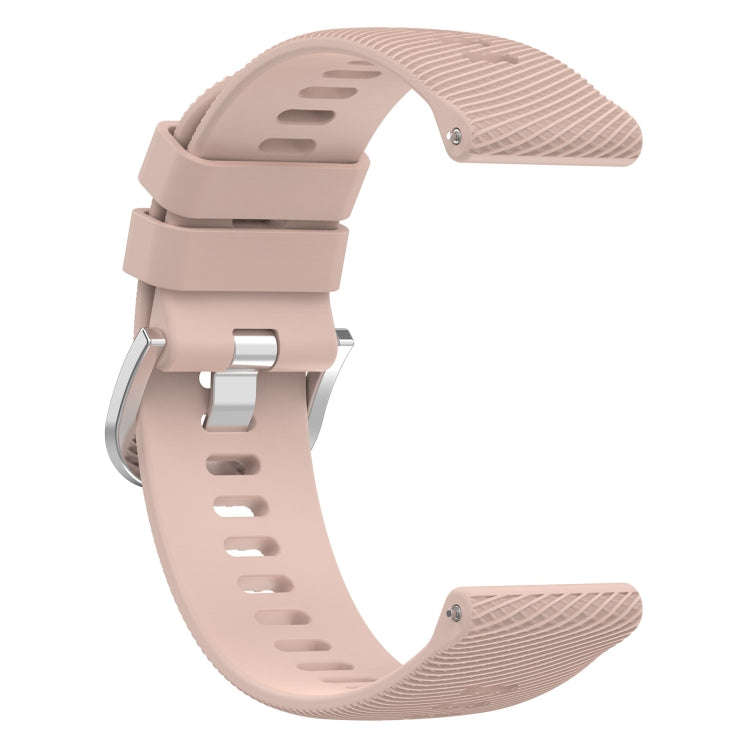 For Garmin D2 Air X10 43mm Cross Texture Silicone Watch Band(Pink)