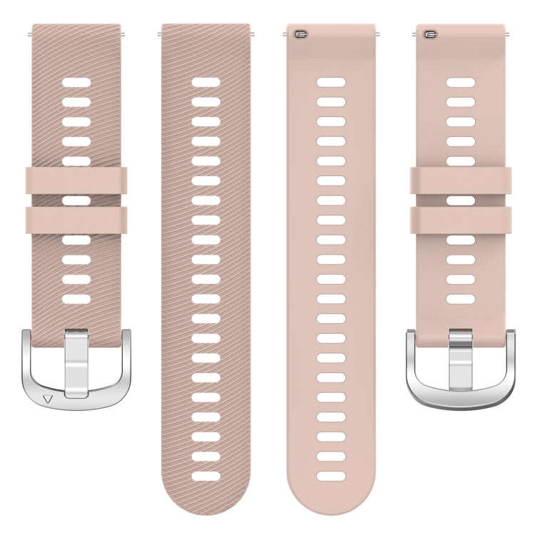 For Garmin D2 Air X10 43mm Cross Texture Silicone Watch Band(Pink)