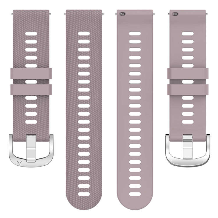 For Garmin D2 Air X10 43mm Cross Texture Silicone Watch Band(Purple)