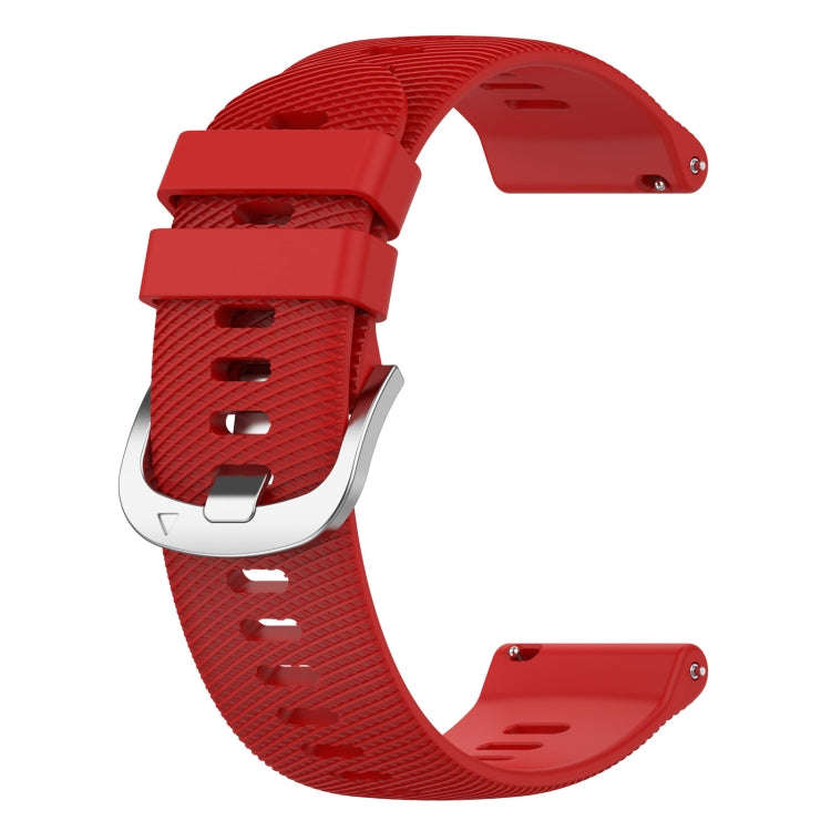 For Garmin D2 Air X10 43mm Cross Texture Silicone Watch Band(Red)