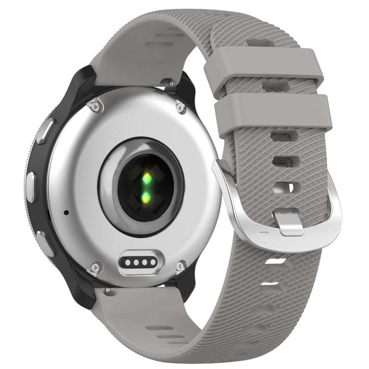 For Garmin D2 Air X10 43mm Cross Texture Silicone Watch Band(Light Gray)