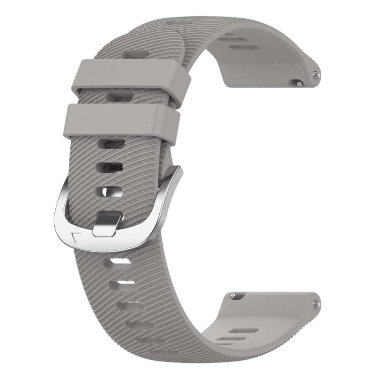 For Garmin D2 Air X10 43mm Cross Texture Silicone Watch Band(Light Gray)