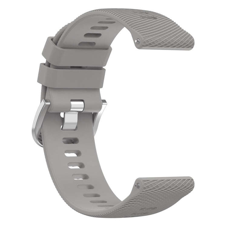 For Garmin D2 Air X10 43mm Cross Texture Silicone Watch Band(Light Gray)