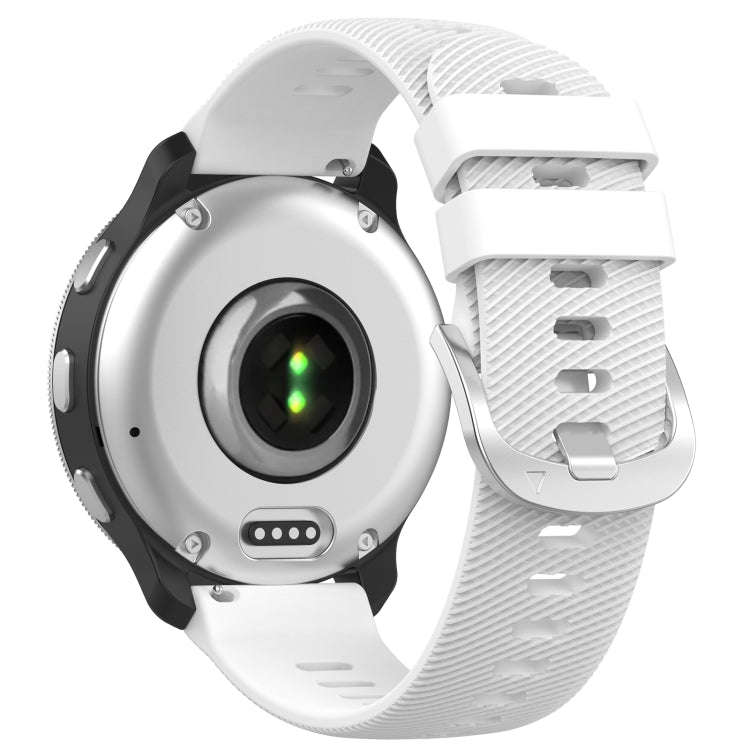 For Garmin D2 Air X10 43mm Cross Texture Silicone Watch Band(White)