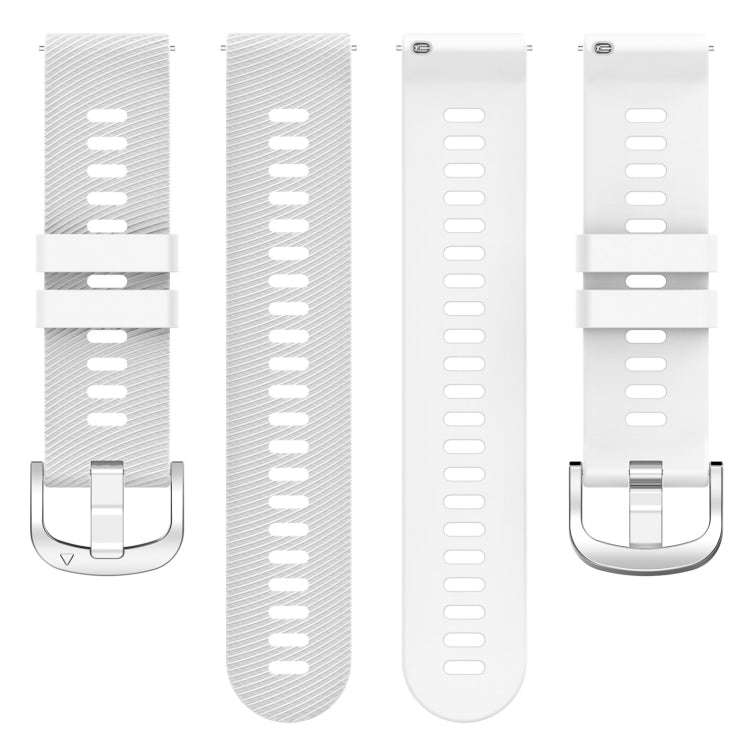 For Garmin D2 Air X10 43mm Cross Texture Silicone Watch Band(White)