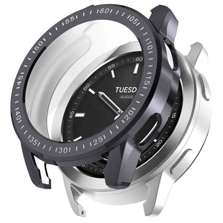 For Xiaomi Watch S3 Full Package TPU Electroplated Watch Protective Case(Dark  Gray)