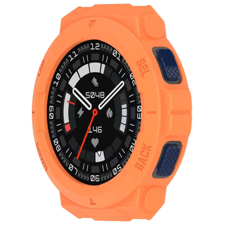 For Amazfit Active Edge A2212 Armored Hollow Half Pack TPU Watch Protective Case(Orange)