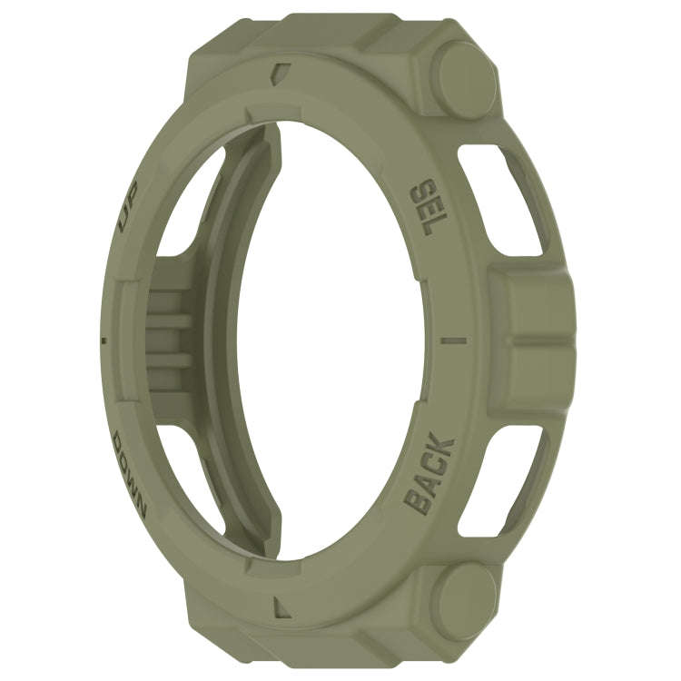 For Amazfit Active Edge A2212 Armored Hollow Half Pack TPU Watch Protective Case(Green)