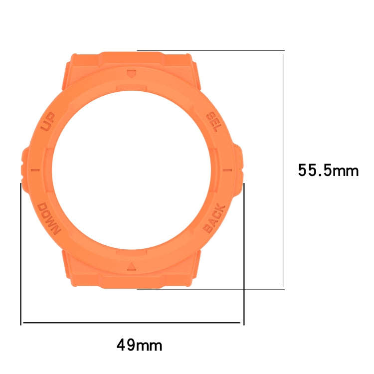 For Amazfit Active Edge A2212 Armored Hollow Half Pack TPU Watch Protective Case(Green)
