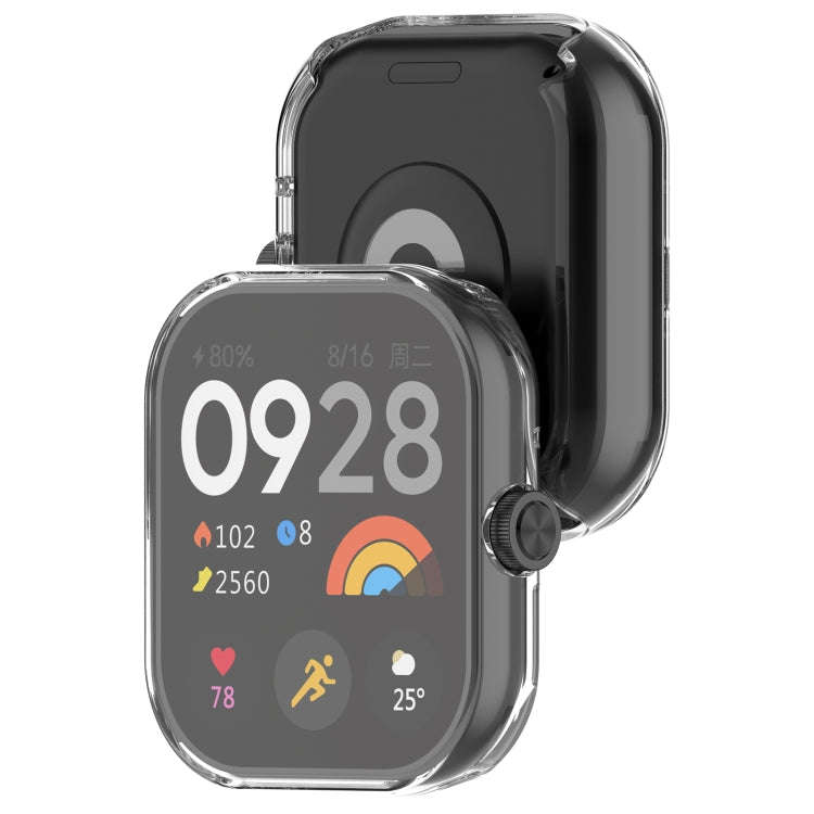 For Redmi Watch 4 Full Package TPU Electroplated Watch Protective Case(Transparent)