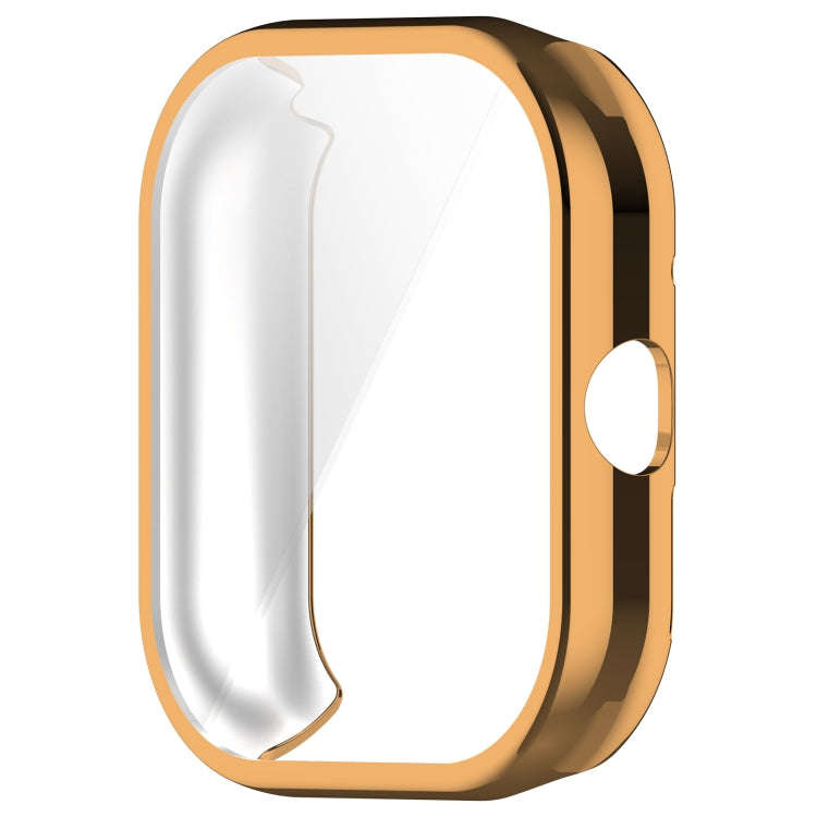 For Redmi Watch 4 Full Package TPU Electroplated Watch Protective Case(Rose Gold)