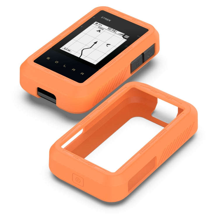 For Garmin eTrex Solar Stopwatch Silicone Protective Case(Orange)