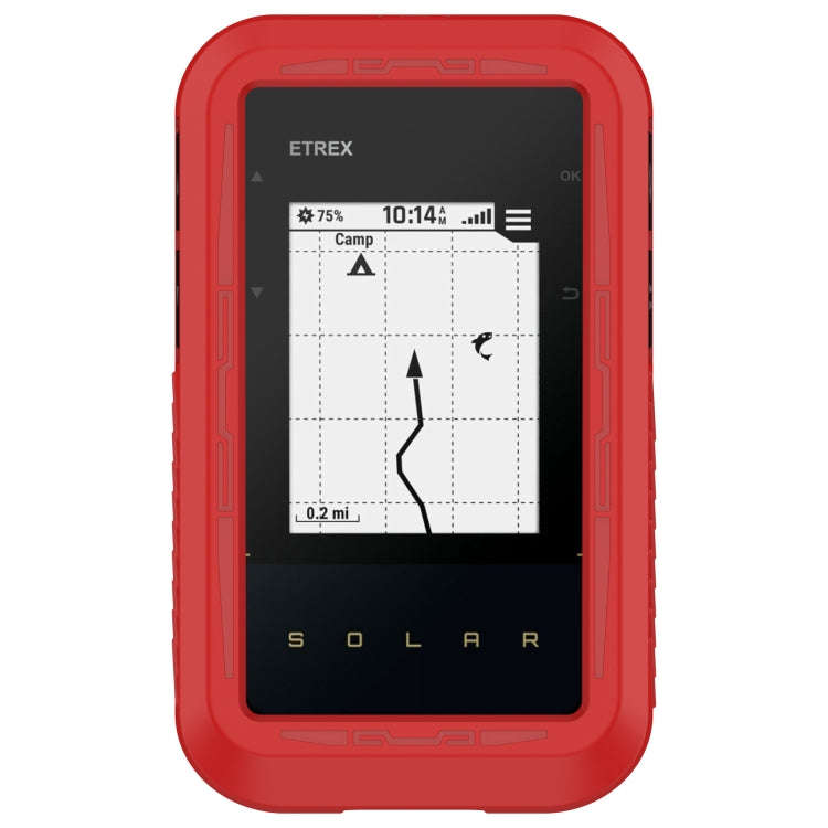 For Garmin eTrex Solar Stopwatch Silicone Protective Case(Red)