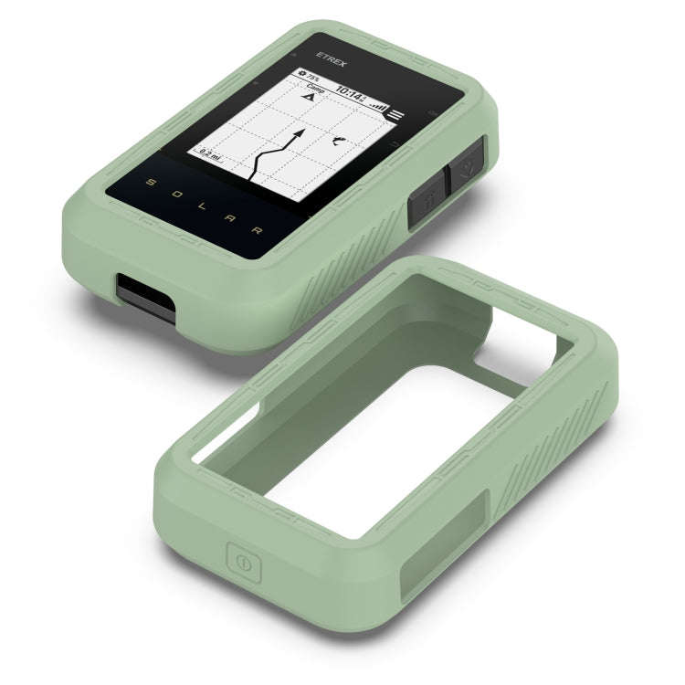 For Garmin eTrex Solar Stopwatch Silicone Protective Case(Green)