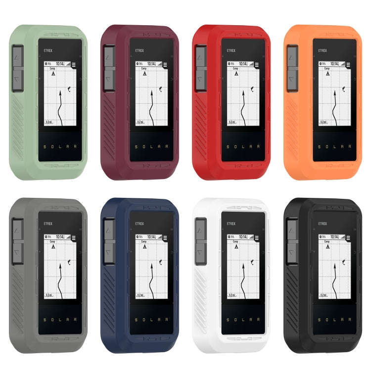 For Garmin eTrex Solar Stopwatch Silicone Protective Case(White)