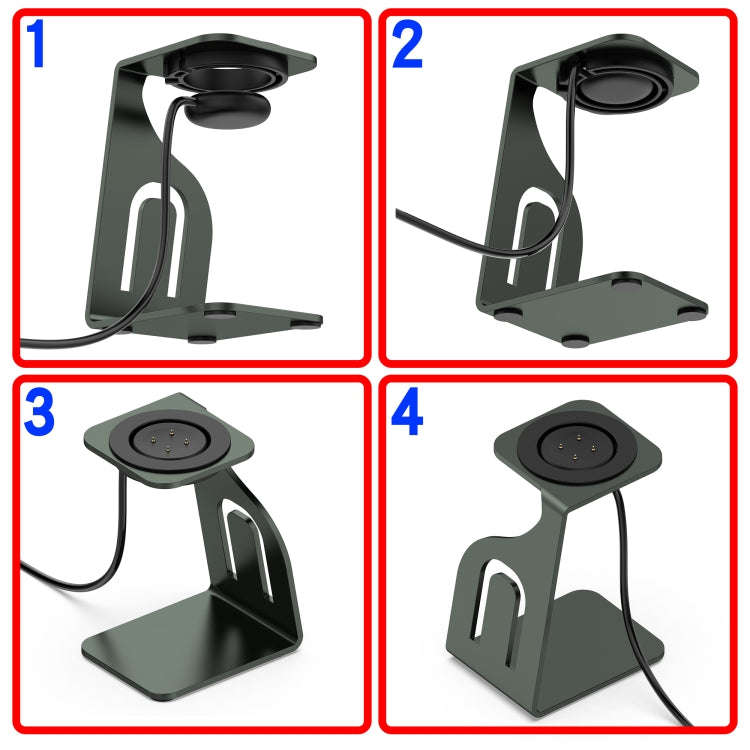 For Google Pixel Watch Aluminum Alloy Watch Charging Stand with Charger