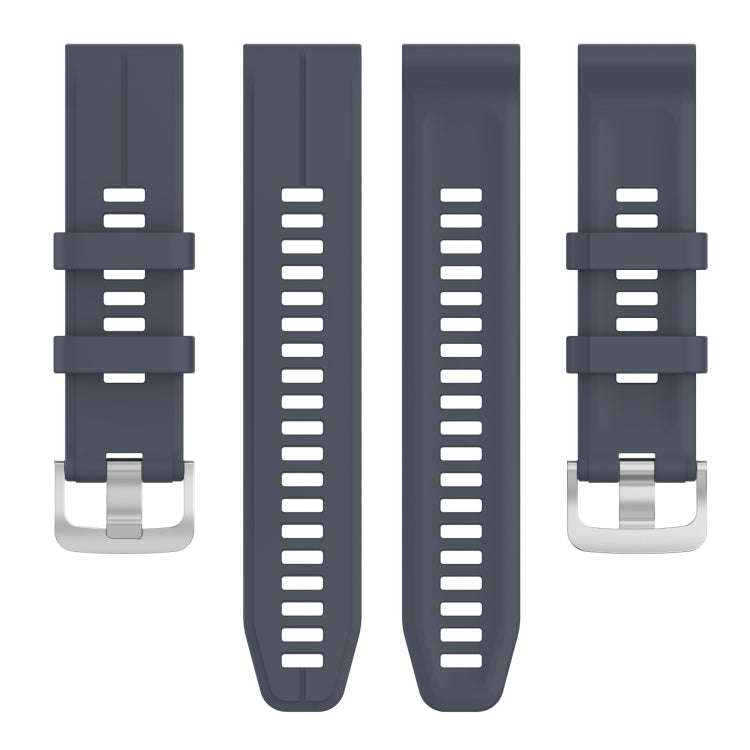 For Garmin Forerunner 965 22mm Solid Color Silicone Watch Band(Rock Blue)
