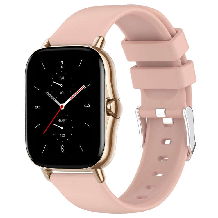 For Amazfit GTS 2 20mm Smooth Solid Color Silicone Watch Band(Pink)