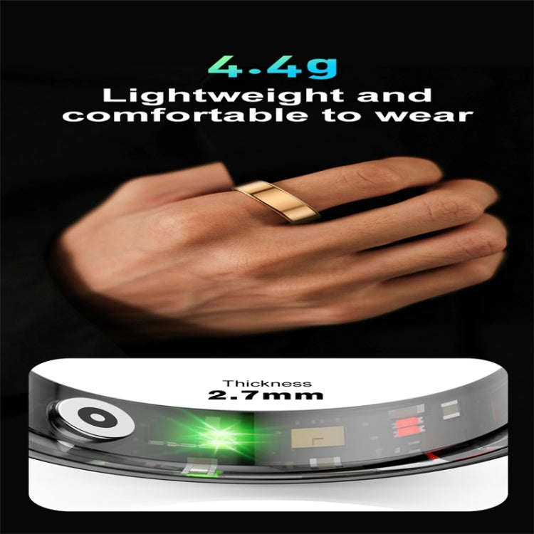 R02 SIZE 8 Smart Ring, Support Heart Rate / Blood Oxygen / Sleep Monitoring / Multiple Sports Mod...