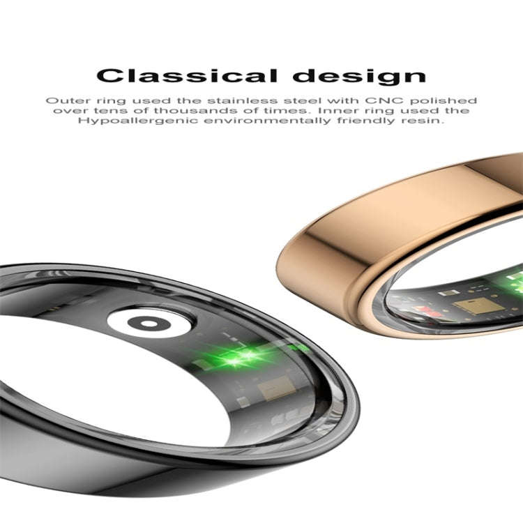 R02 SIZE 9 Smart Ring, Support Heart Rate / Blood Oxygen / Sleep Monitoring / Multiple Sports Mod...