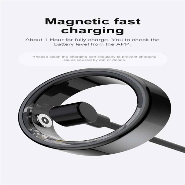 R02 SIZE 9 Smart Ring, Support Heart Rate / Blood Oxygen / Sleep Monitoring / Multiple Sports Mod...