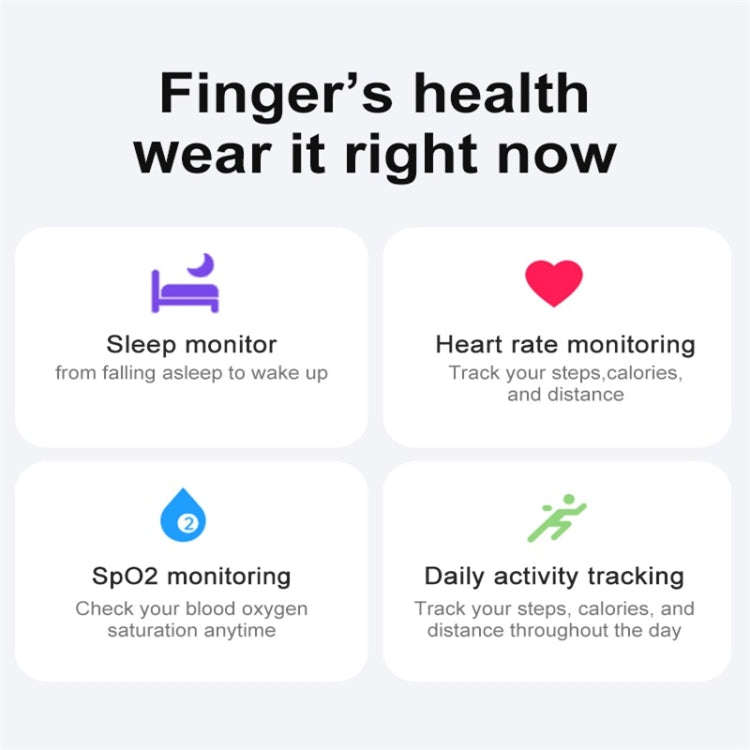 R02 SIZE 10 Smart Ring, Support Heart Rate / Blood Oxygen / Sleep Monitoring / Multiple Sports Mo...