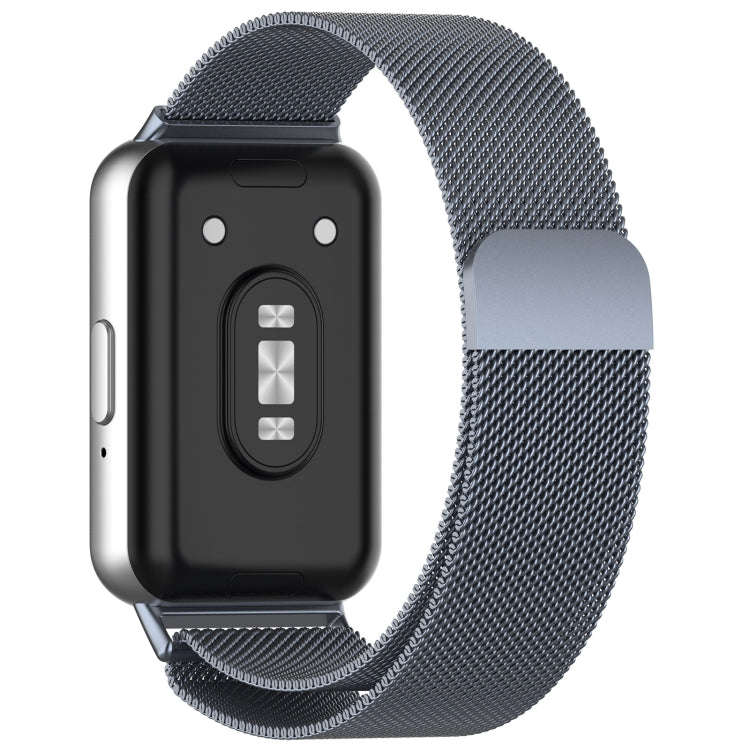 For Samsung Galaxy Fit 3 Milanese Metal Steel Mesh Watch Band(Gray)
