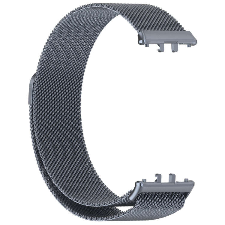 For Samsung Galaxy Fit 3 Milanese Metal Steel Mesh Watch Band(Gray)
