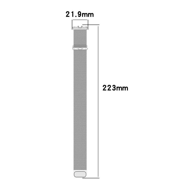 For Samsung Galaxy Fit 3 Milanese Metal Steel Mesh Watch Band(Pink)