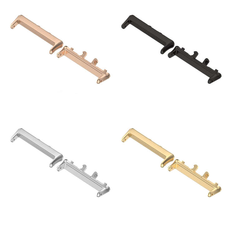For Samsung Galaxy Fit 3 SM-R390 1 Pair Metal Watch Band Connector(Gold)