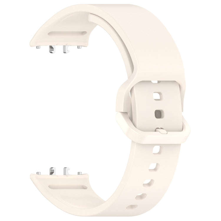 For Samsung Galaxy Fit 3 SM-R390 Solid Color Buckle Silicone Watch Band(Starlight)