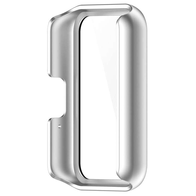 For Samsung Galaxy Fit 3 SM-R390 PC + Tempered Glass Film Integrated Watch Protective Case(Silver)