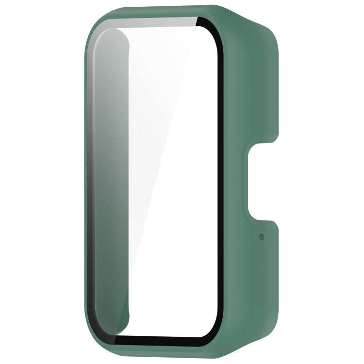 For Samsung Galaxy Fit 3 SM-R390 PC + Tempered Glass Film Integrated Watch Protective Case(Green)