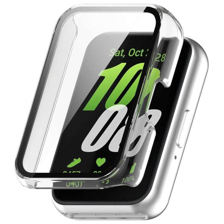 For Samsung Galaxy Fit 3 SM-R390 PC + Tempered Glass Film Integrated Watch Protective Case(Transp...