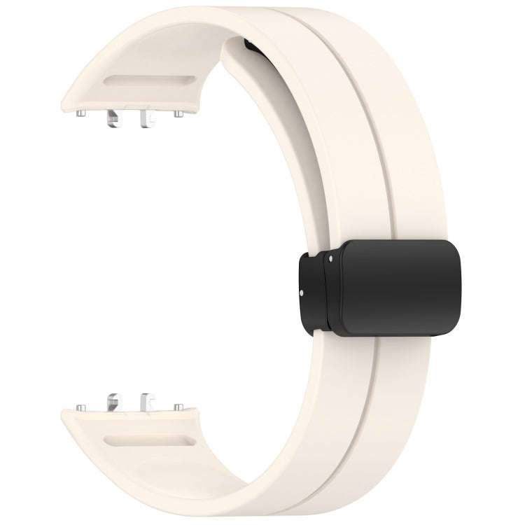 For Samsung Galaxy Fit 3 SM-R390 Magnetic Folding Buckle Silicone Watch Band(Starlight)