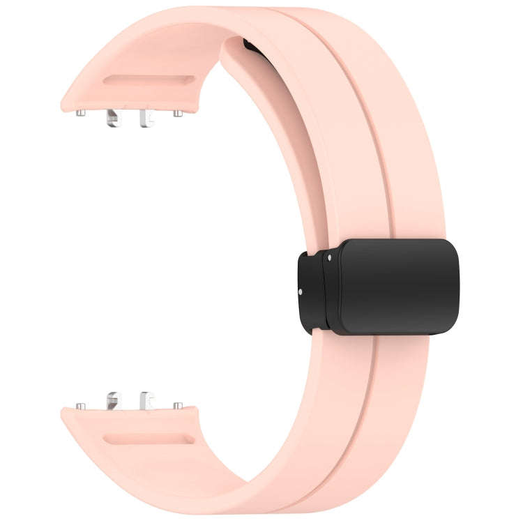 For Samsung Galaxy Fit 3 SM-R390 Magnetic Folding Buckle Silicone Watch Band(Pink)